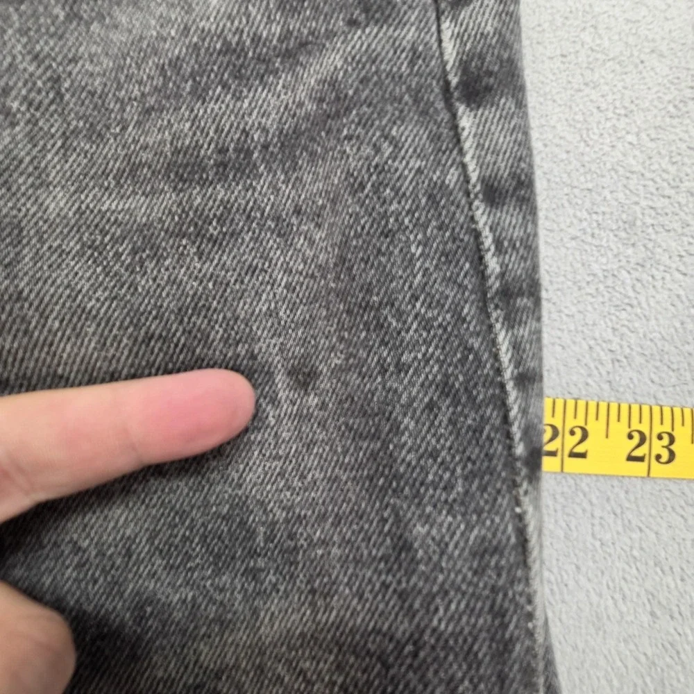 Levis‎ 501 Jeans Mens Gray Charcoal Straight Button Fly Distressed Fits 30x28